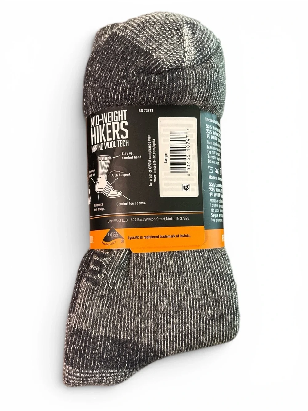 OmniWool Tech Men’s Crew Socks 3-Pack